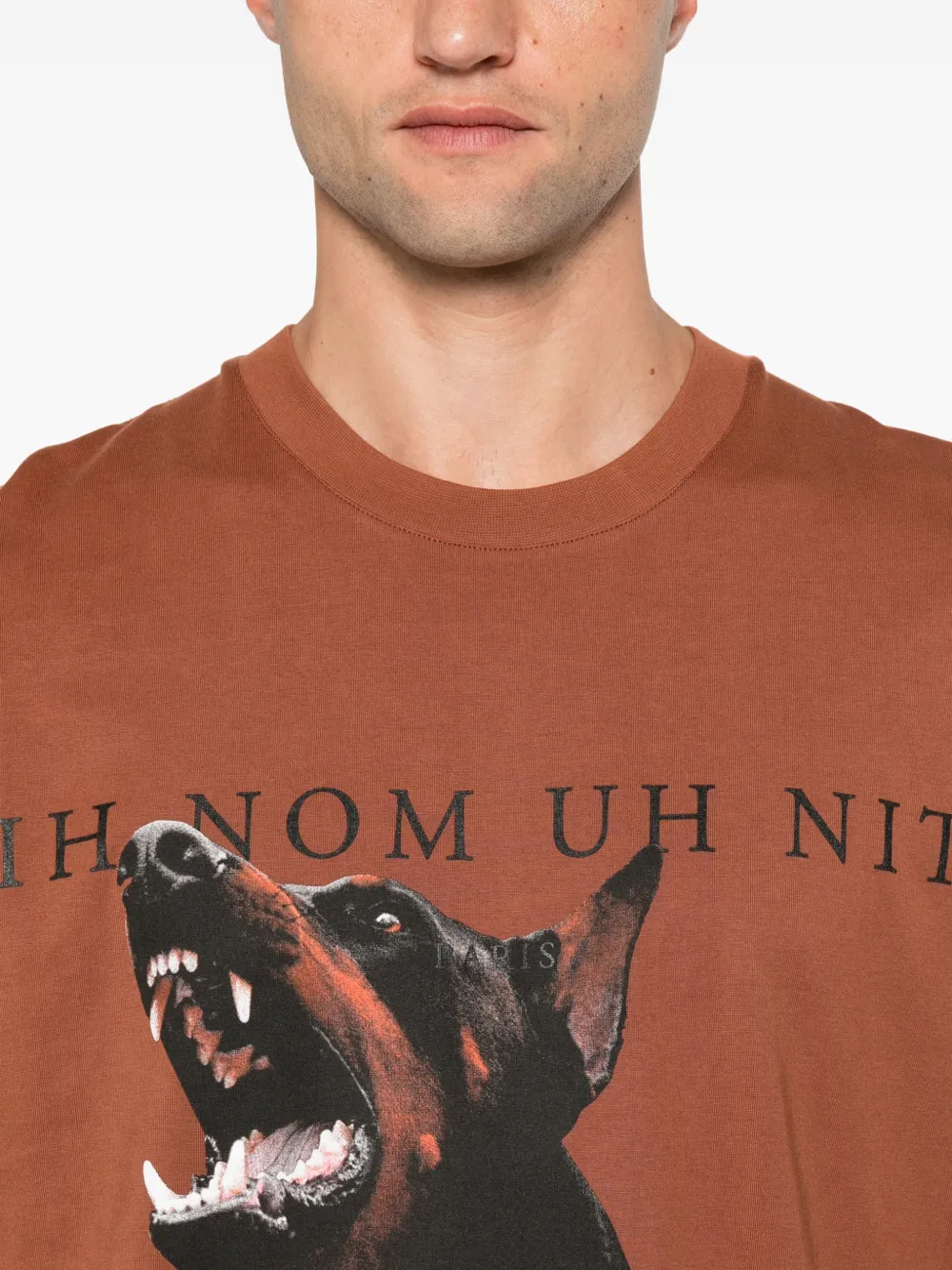 Ih Nom Uh Nit Dobermann T-shirt met grafische print Oranje