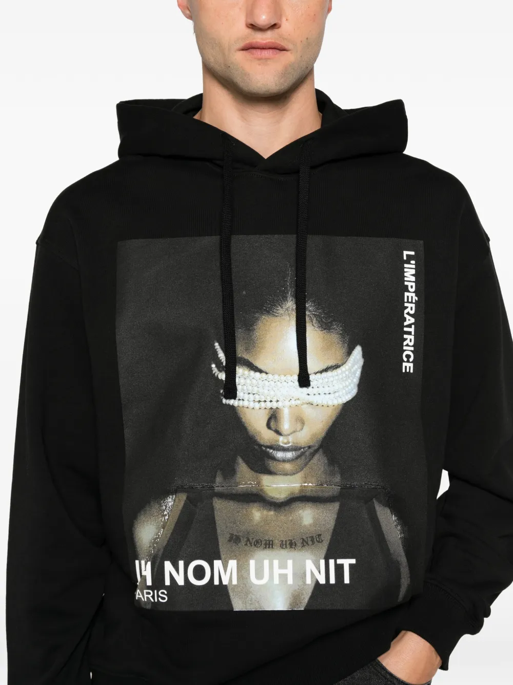 Ih Nom Uh Nit Hoodie met print Zwart