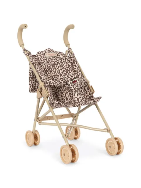 Konges Sløjd leopard-print doll stroller