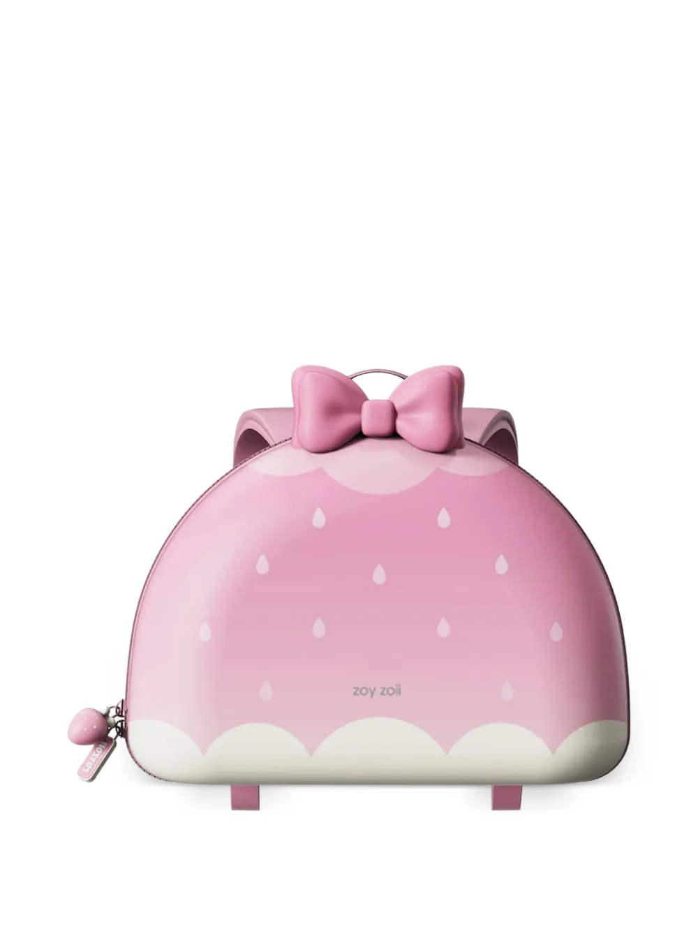 ZOY ZOII KIDS bow-detail strawberry backpack - Rosa