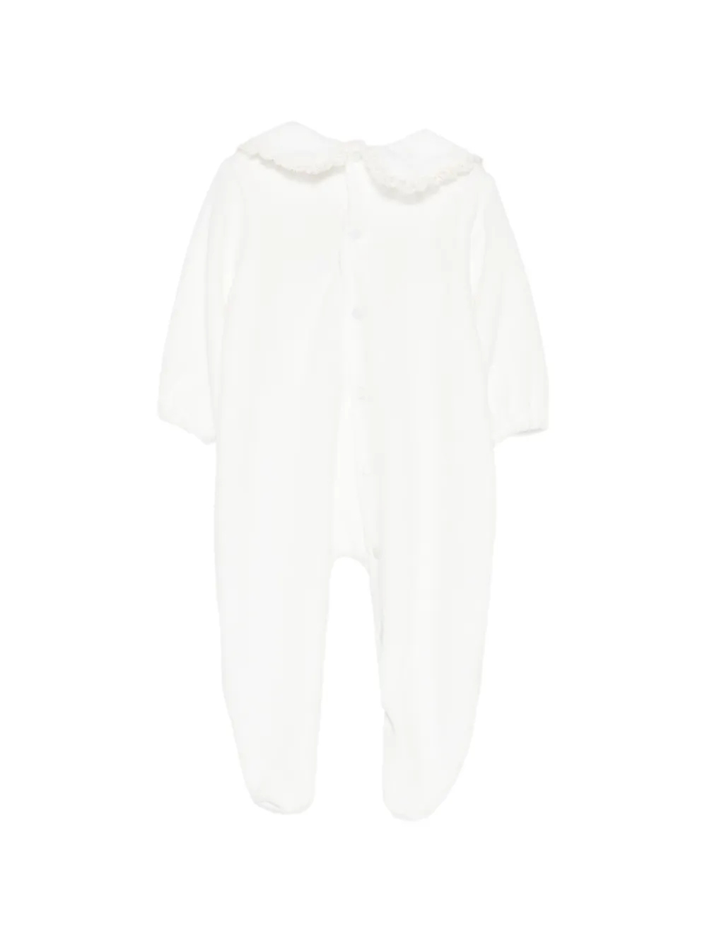 La Stupenderia lace-trim bow-embroidered pyjamas Wit