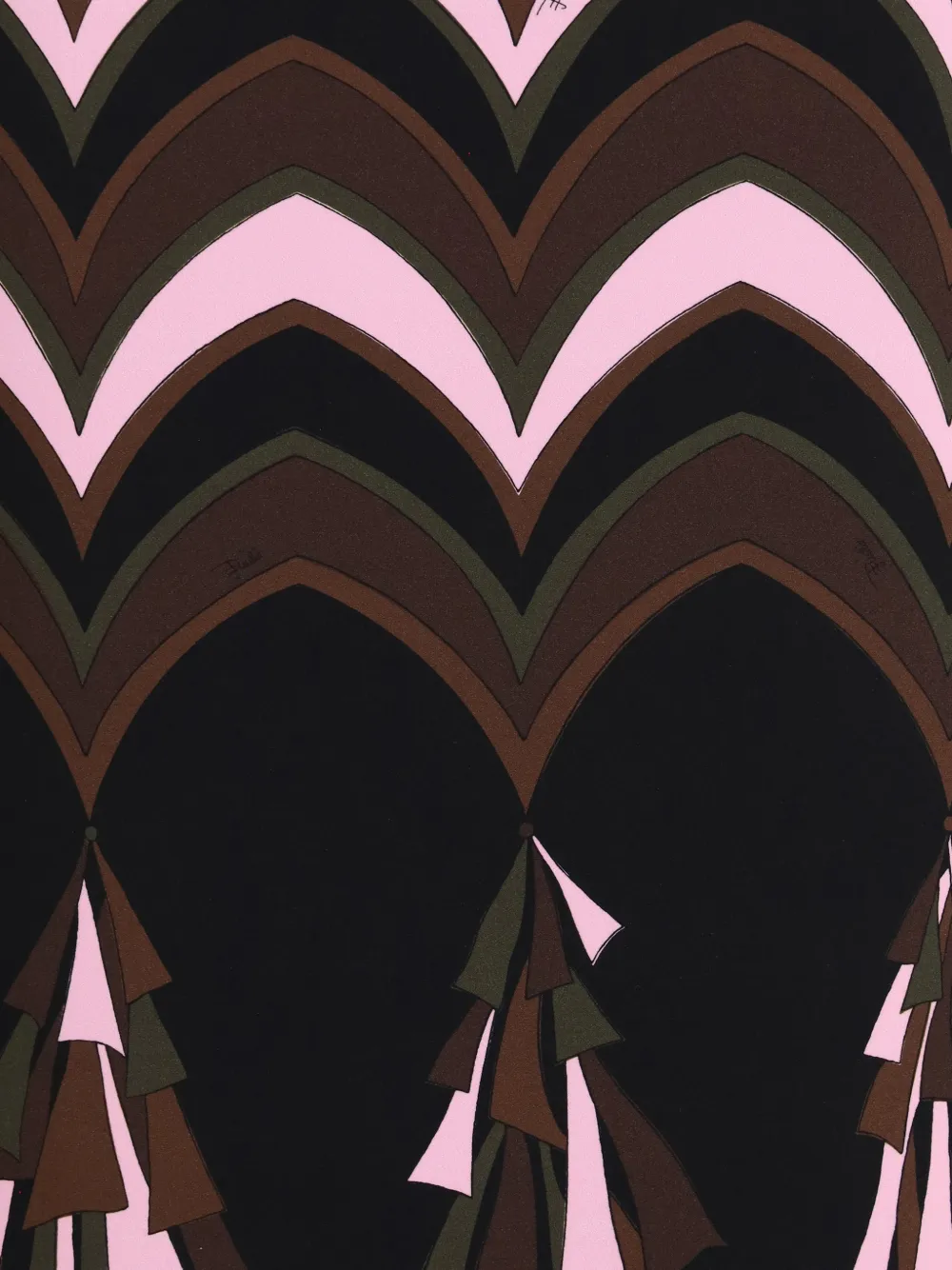 PUCCI Tecno Couture rok met Baiadera-print Zwart