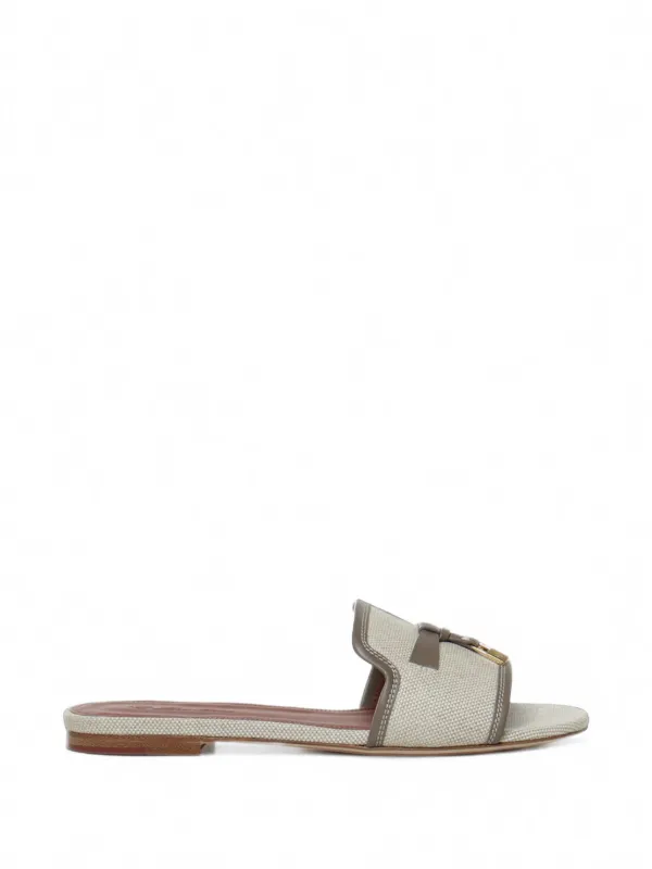 Loro Piana Summer Charms Sandals in Neutrals