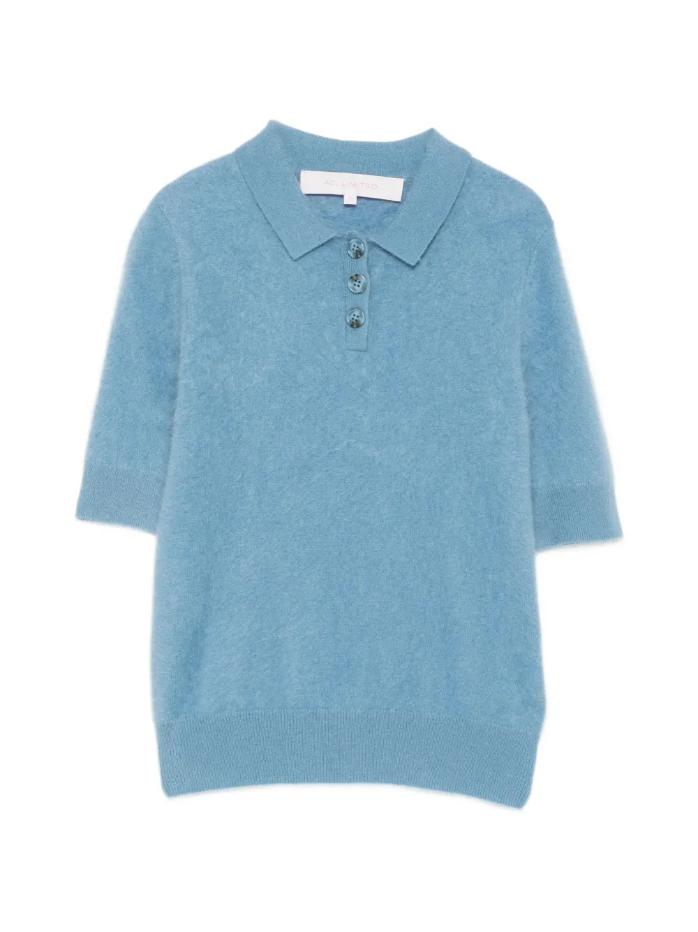 absolut cashmere short-sleeve polo sweater