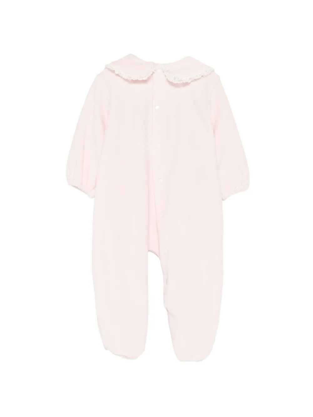 La Stupenderia lace-trim embroidered pyjamas Roze