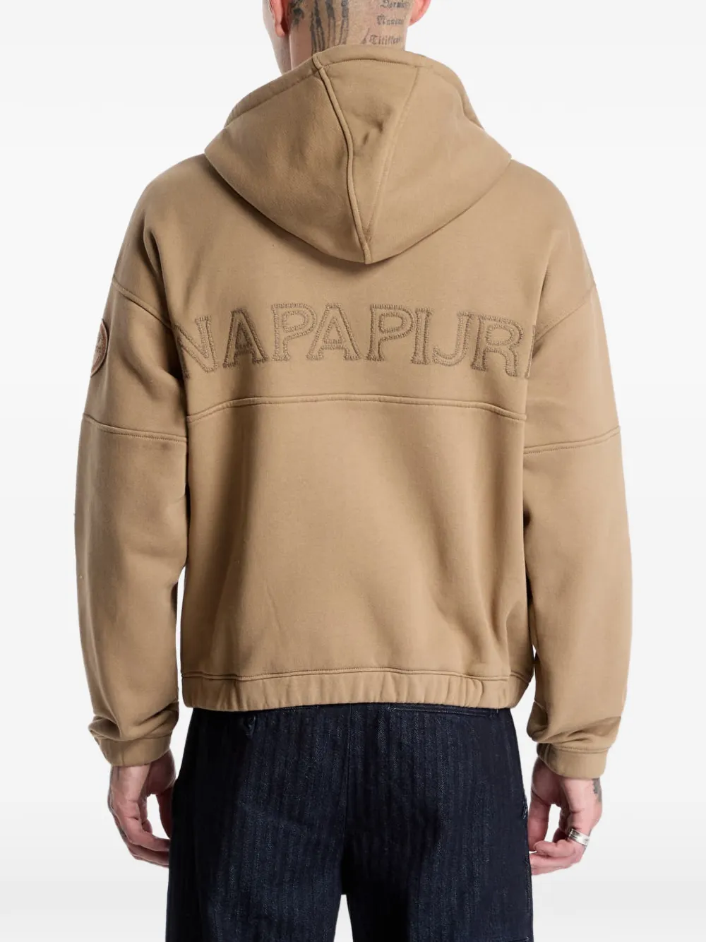 Napapijri Bloom hoodie met rits Beige