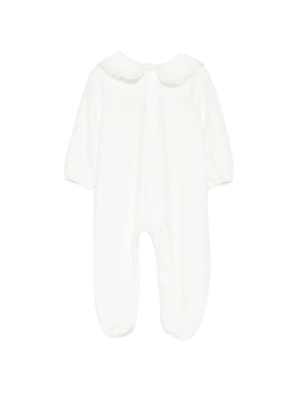 La Stupenderia lace-trim embroidered pyjamas Wit