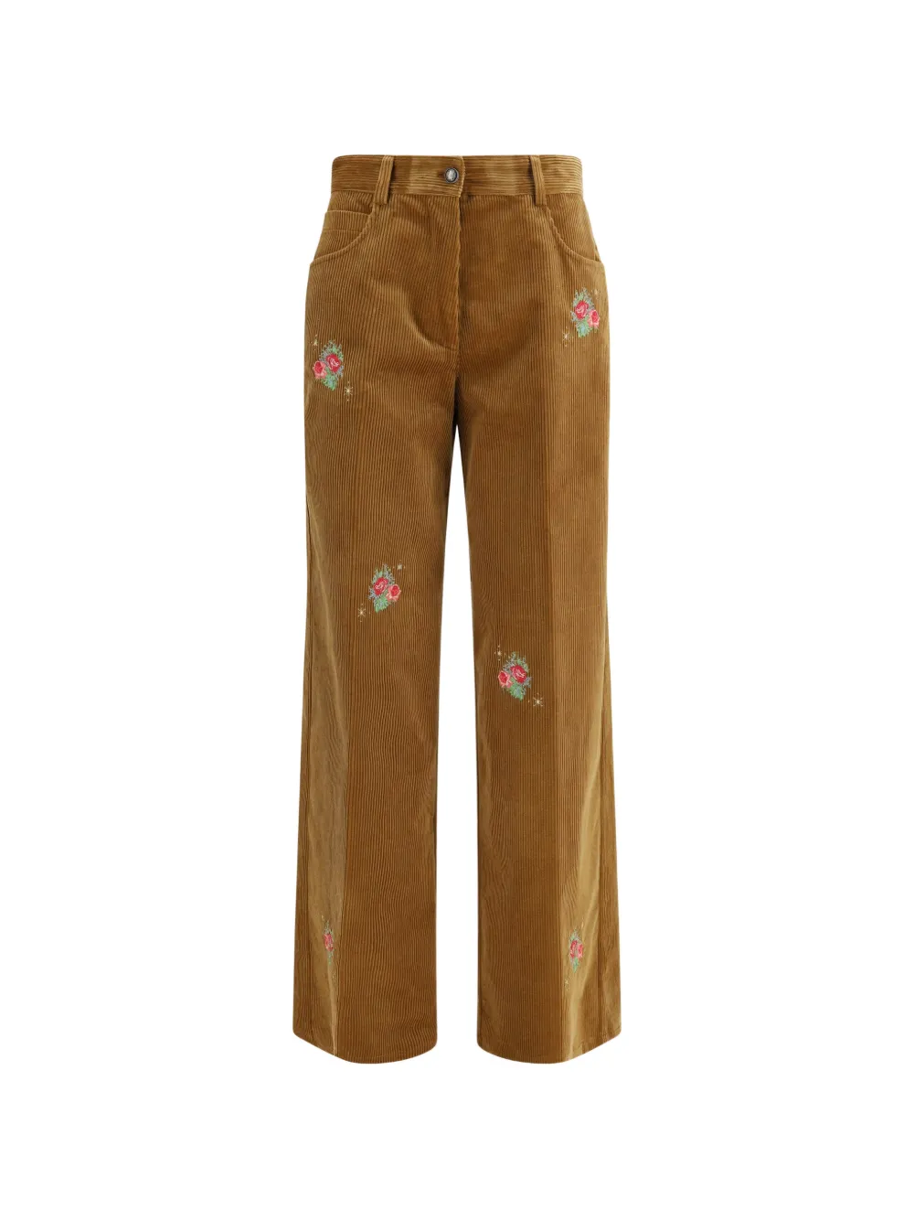 Forte Forte embroidered corduroy wide-leg pants