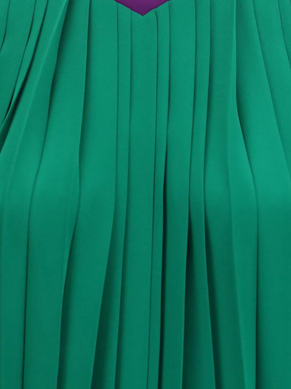 Valentino Garavani pleated silk blouse Groen