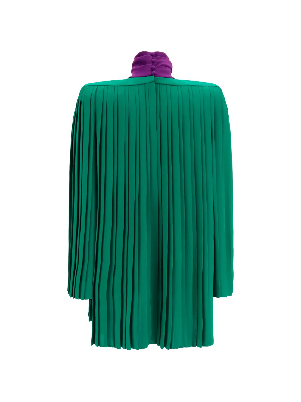 Valentino Garavani pleated silk blouse Groen