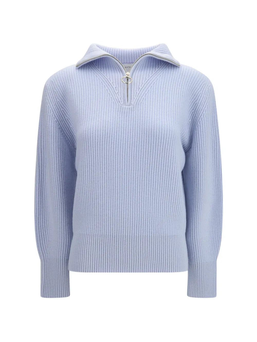 Forte Forte rib-knit half-zip jumper