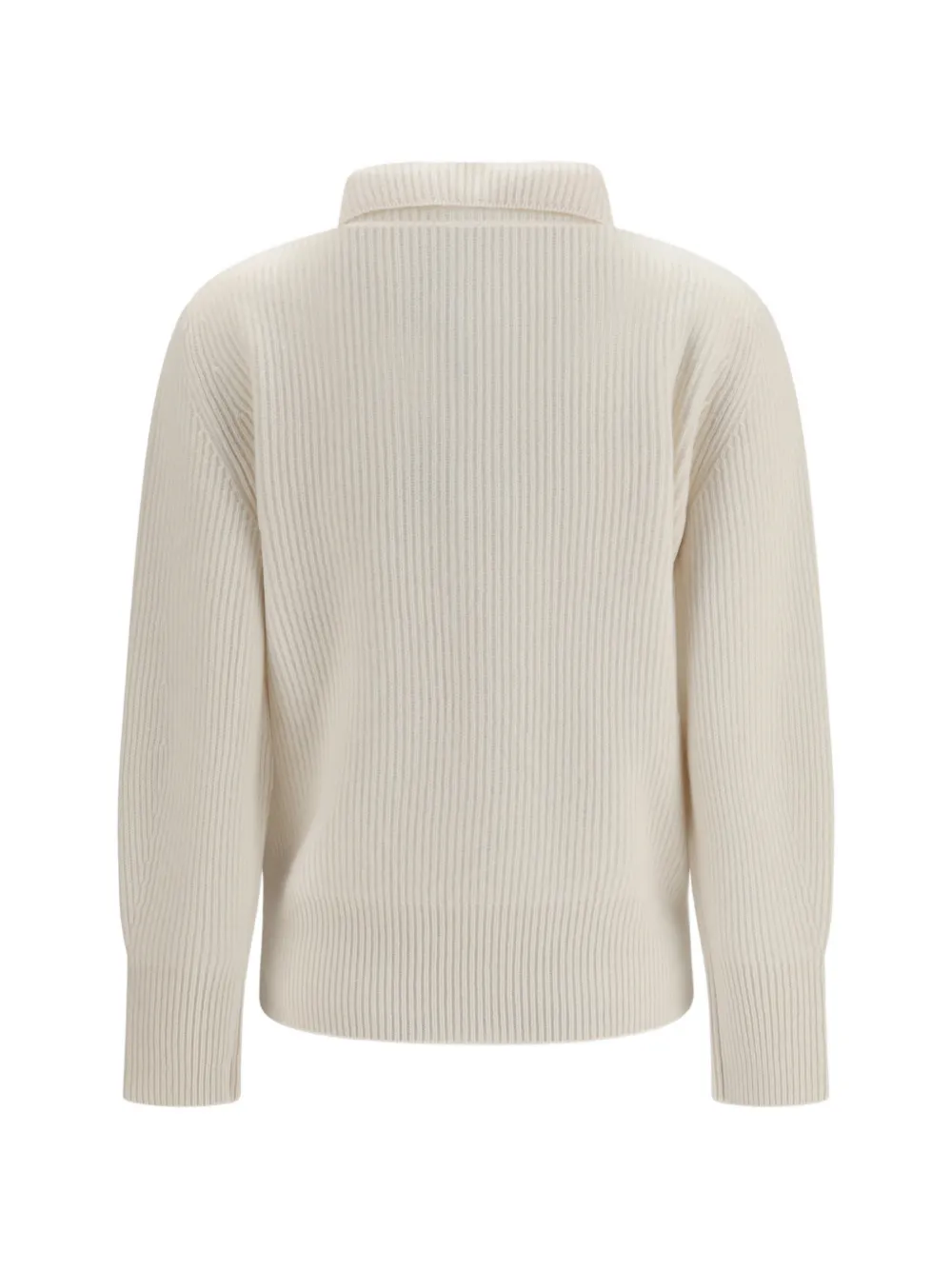 Forte Trui met halve rits Beige