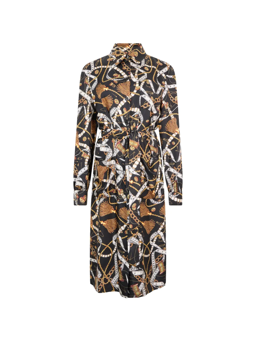 Moschino graphic-print midi dress · 40