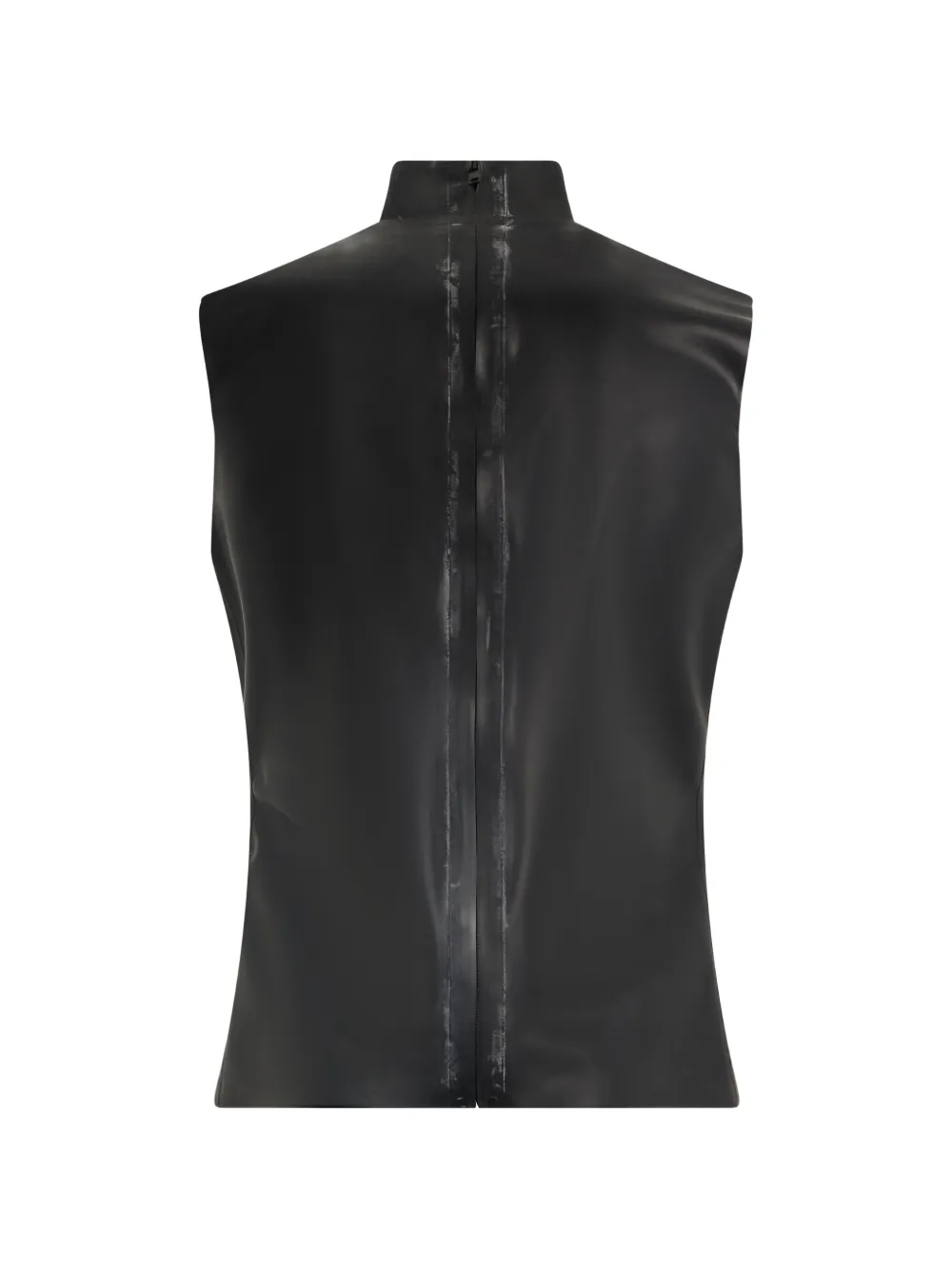 Moschino Mouwloze spencer met hoge hals Zwart