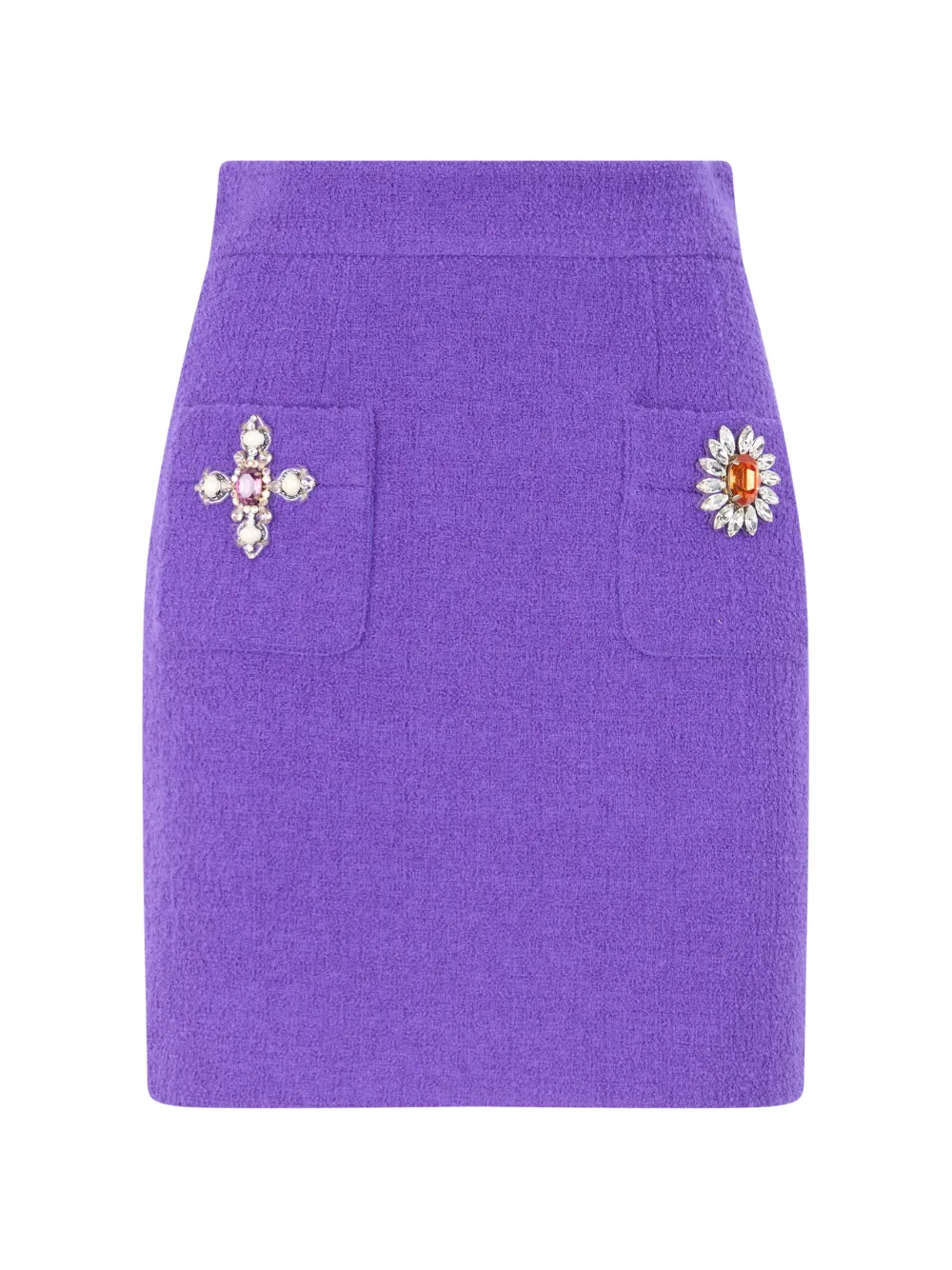 Moschino embellished-pocket skirt · 40