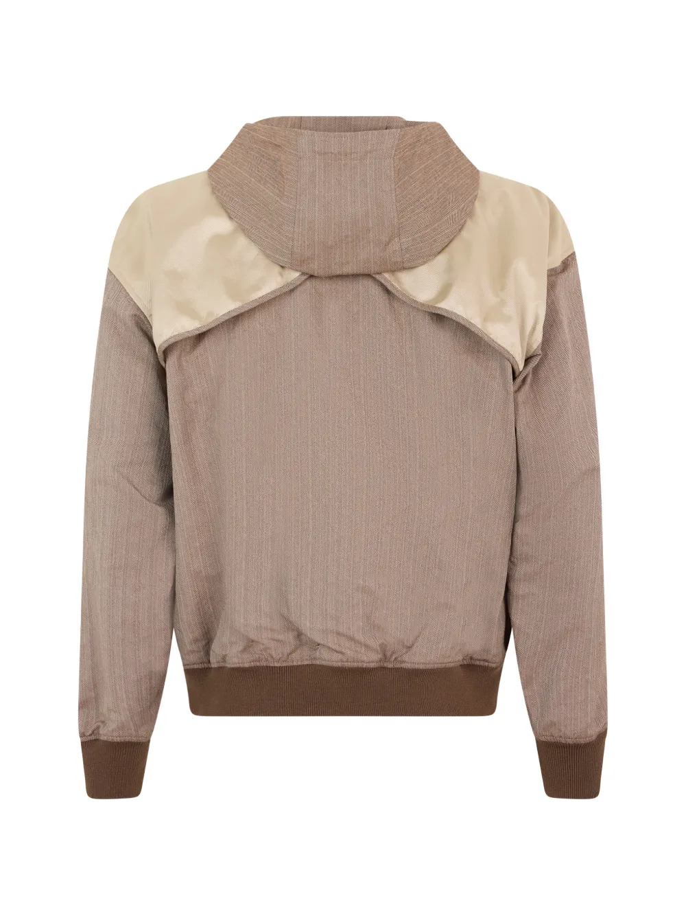 Moschino Jack met vlakken capuchon en rits Bruin