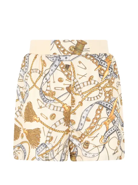 Moschino tassel-print shorts