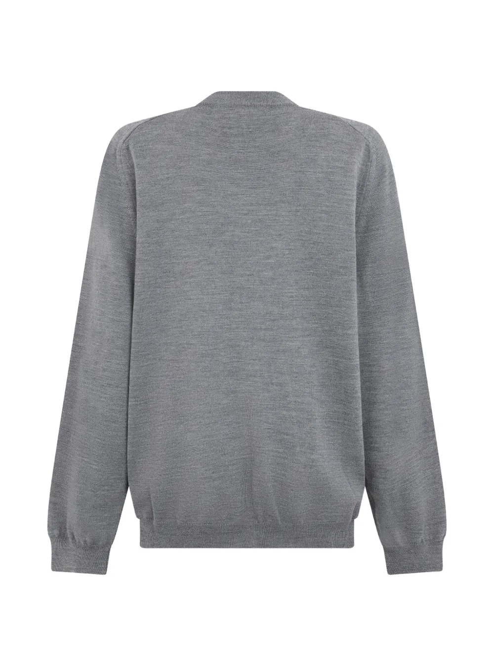 Moschino V-neck button-up cardigan Grijs