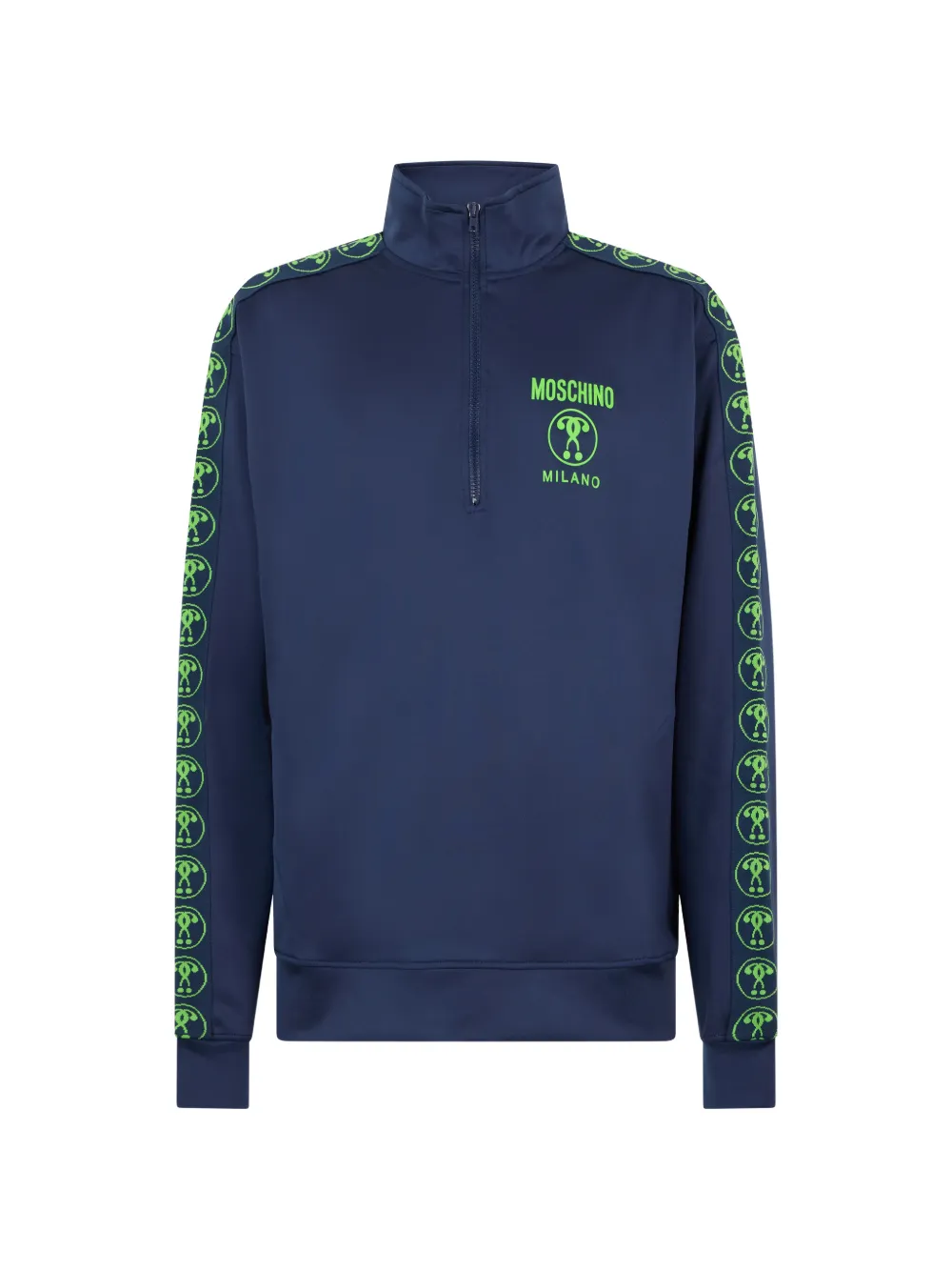 Moschino logo-embroidered half-zip sweatshirt · 56
