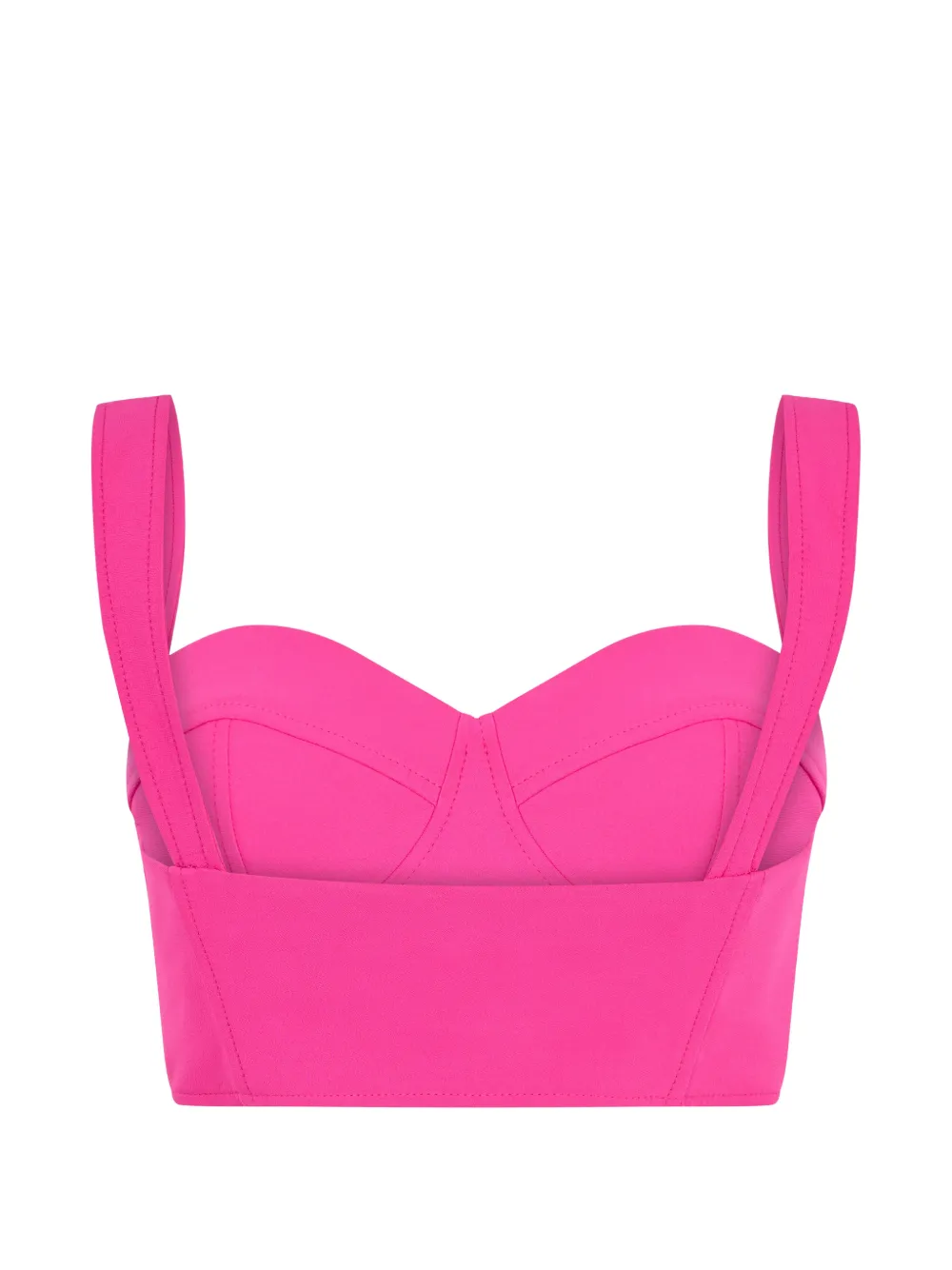 Moschino sweetheart-neck cropped top Roze