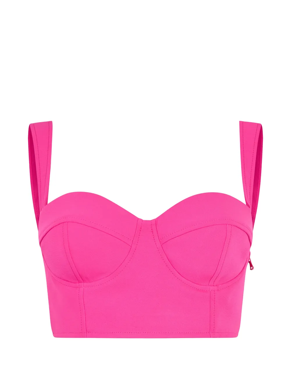Moschino sweetheart-neck cropped top · 40