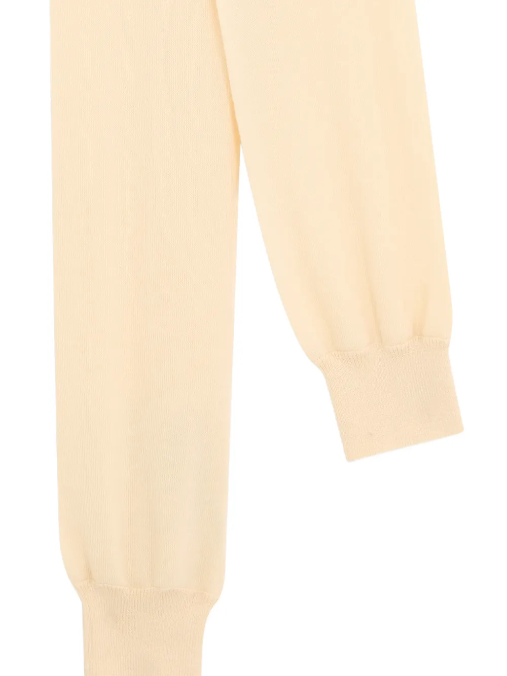 Moschino Sjaal met geribbelde manchetten Beige