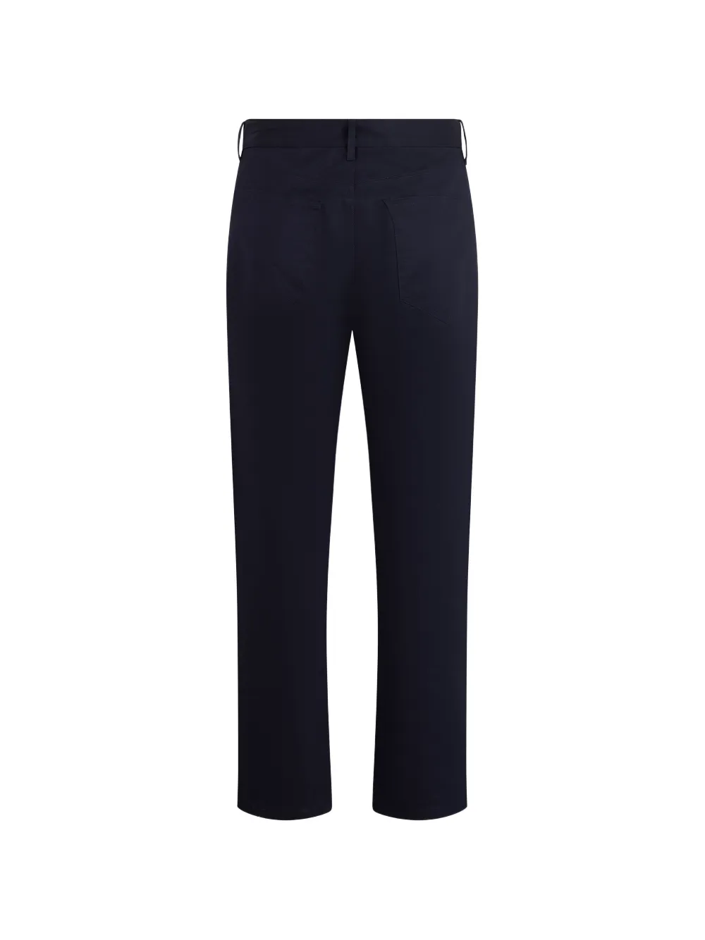 Moschino Straight broek met logopatch Blauw