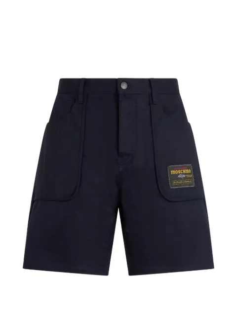 Moschino logo-patch shorts