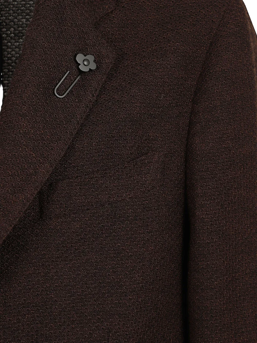 Lardini flower-detail wool blazer Bruin