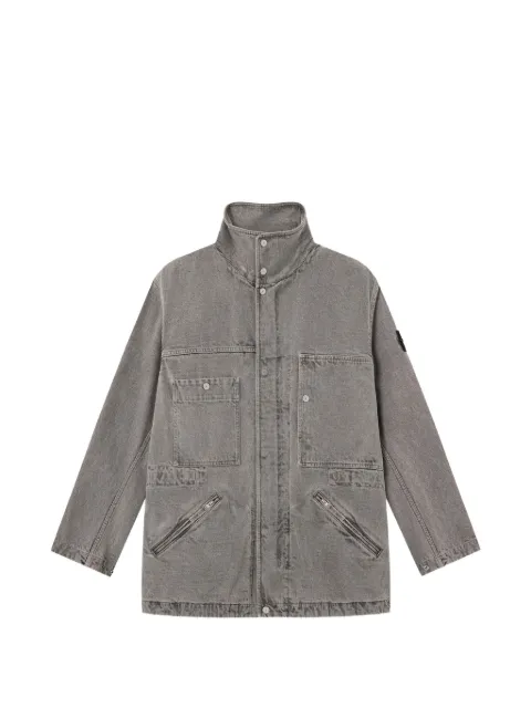 Stone Island Giacca 4100064 in gabardine di cotone a tintura minerale