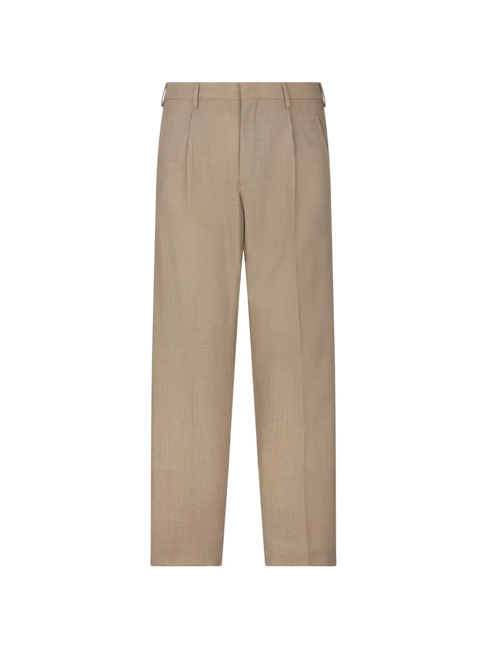 slowear pleated virgin-wool tailored trousers
