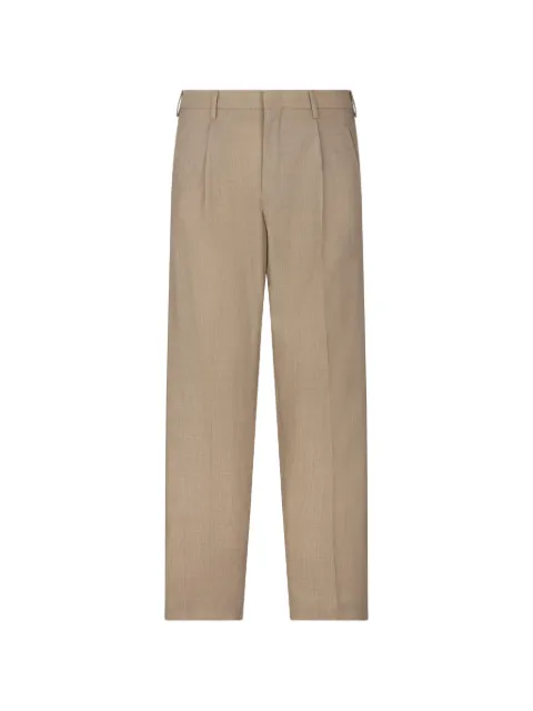 slowear pleated virgin-wool tailored trousers
