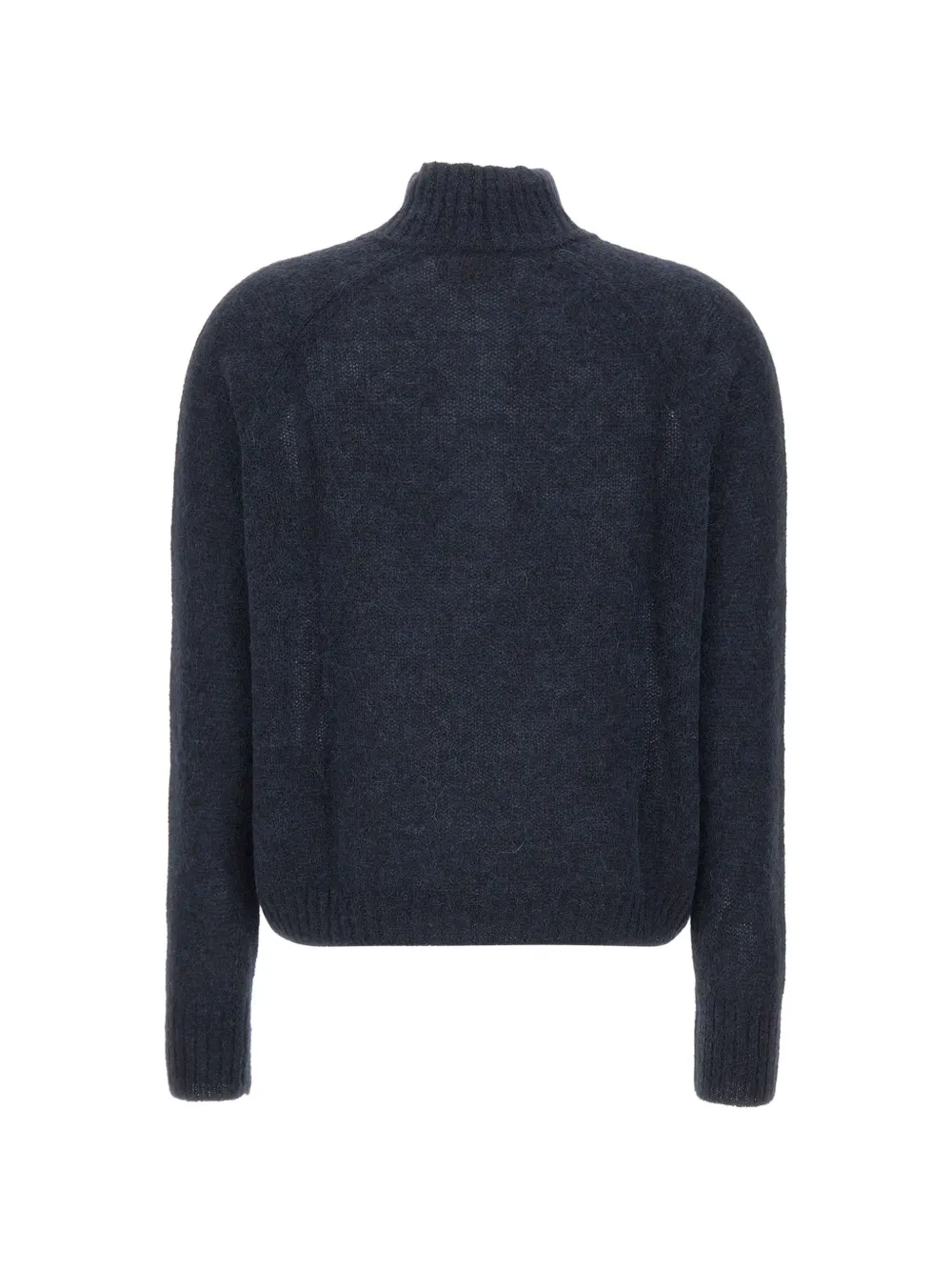 Gran Sasso Trui met hoge hals en knopenbies Blauw