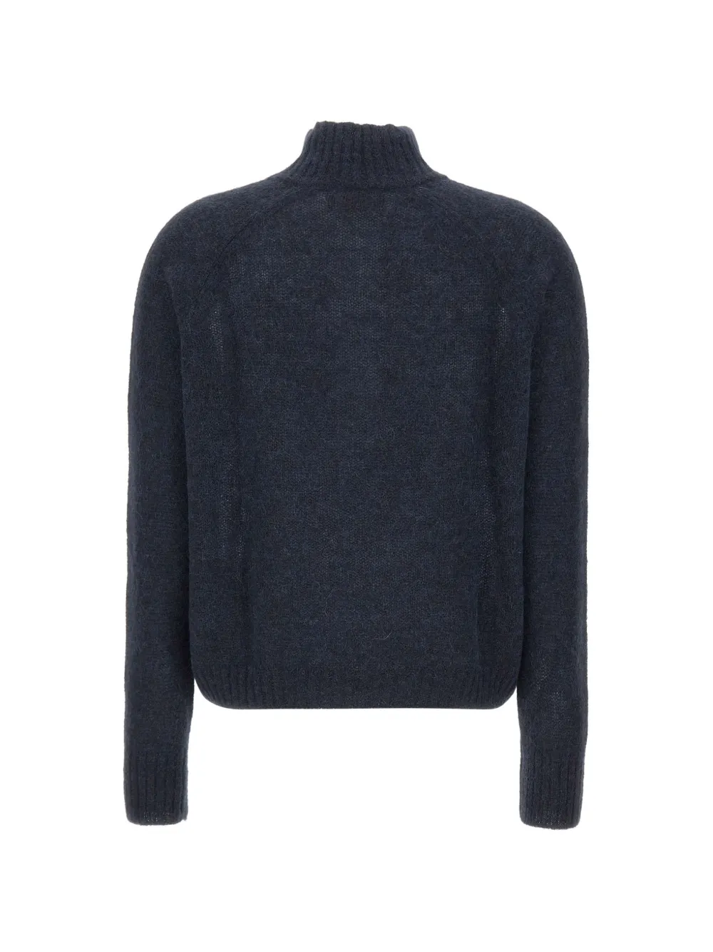 Gran Sasso Trui met hoge hals en knopenbies Blauw
