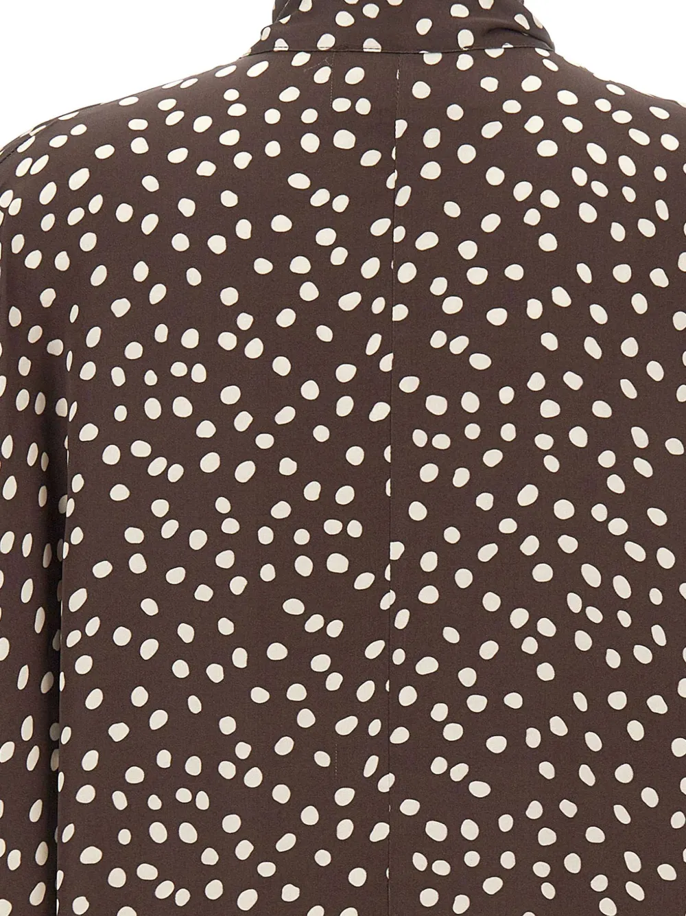 kaos Blouse met stippen Bruin