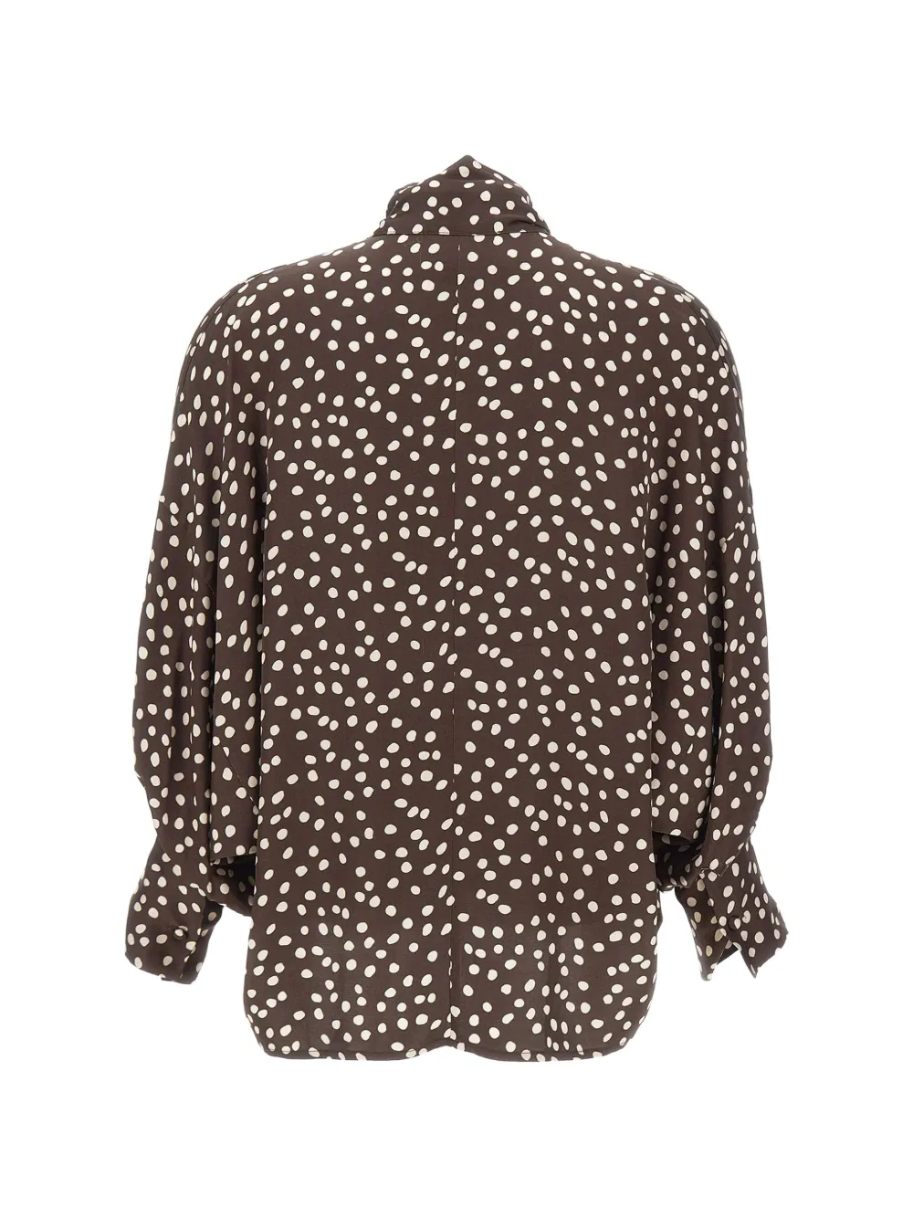 kaos Blouse met stippen Bruin