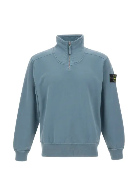 Stone Island 6100021 geborstelde biologisch katoenen fleece sweater
