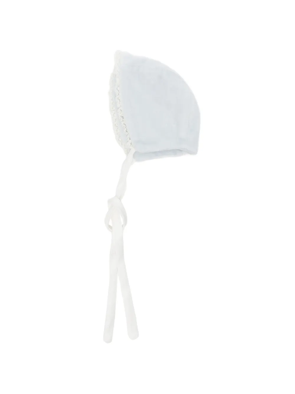 La Stupenderia chapeau noué à finitions en dentelle - Bleu La Stupenderia chapeau noué à finitions en dentelle - Bleu