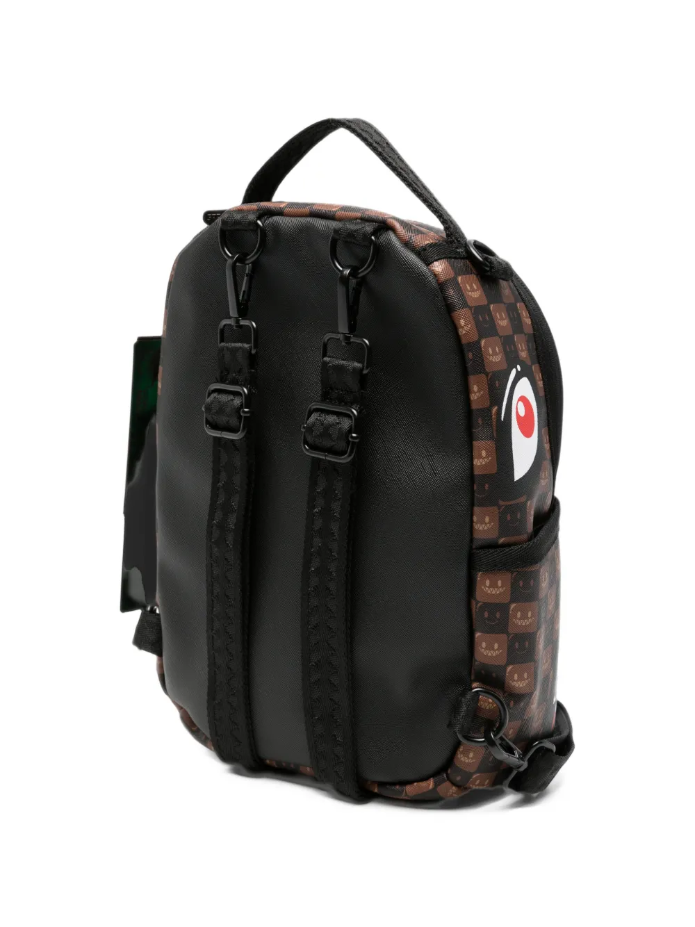 Sprayground Shark Mouth geruite rugzak Bruin