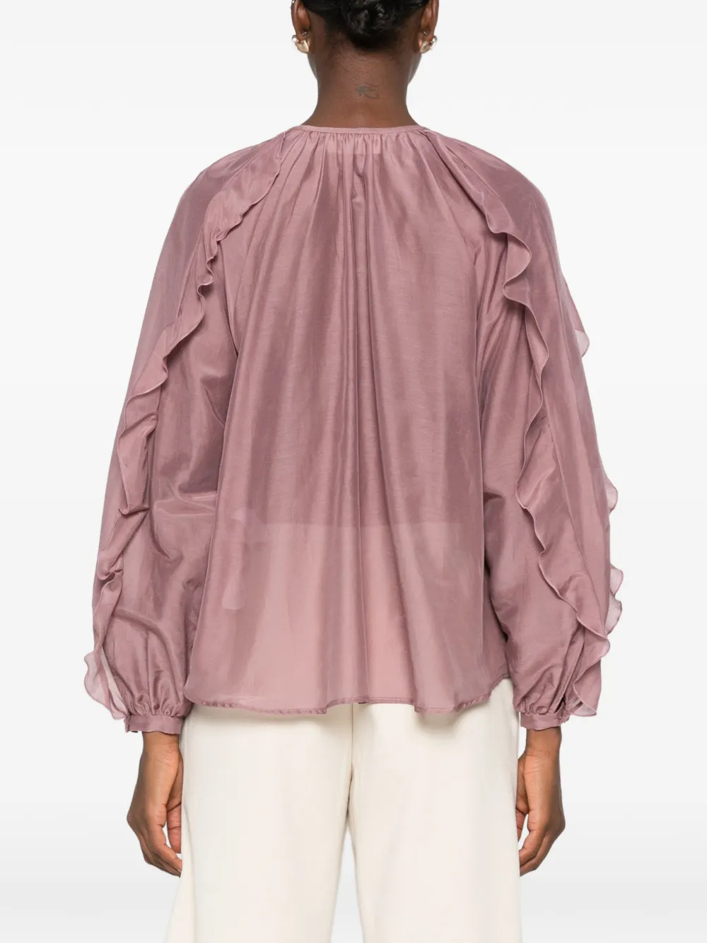 I BLUES Blouse met ruches Roze