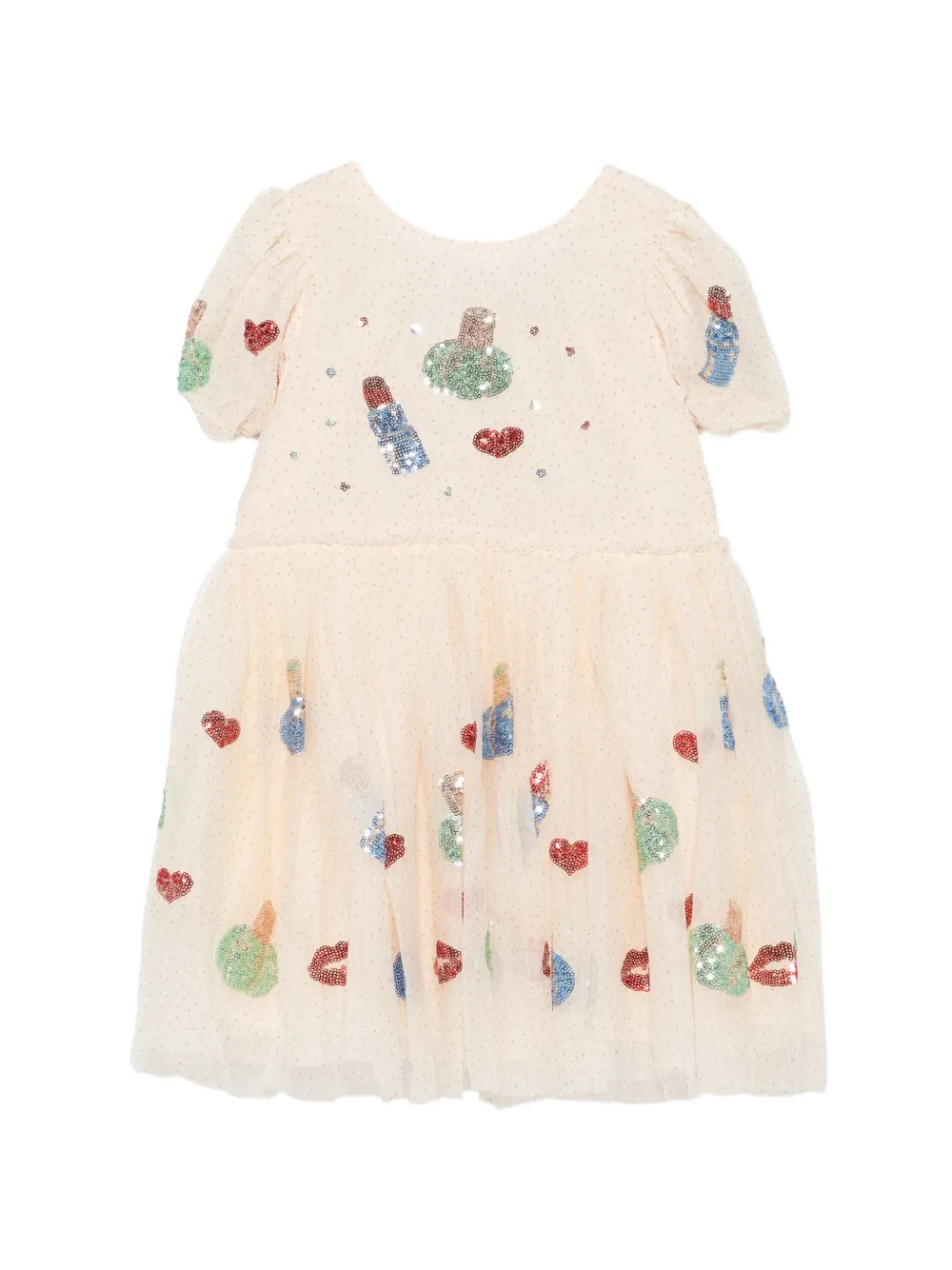 Konges Sløjd robe Yvone en tulle à sequins - Tons neutres Konges Sløjd robe Yvone en tulle à sequins - Tons neutres