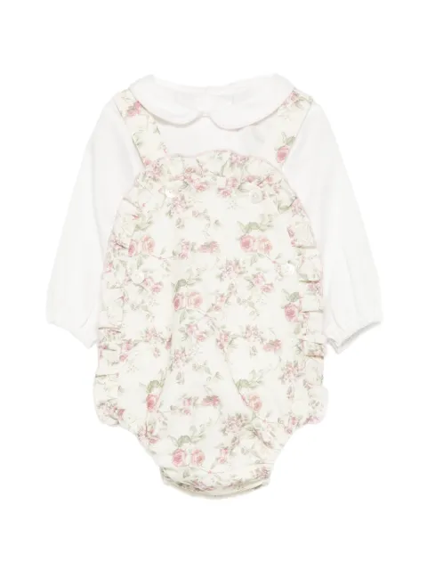 La Stupenderia floral-print ruffled bodysuit