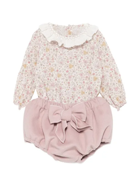 La Stupenderia floral-print ruffled bodysuit set