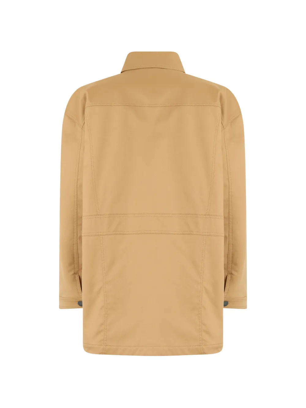 Moschino Jas met logo-plakkaat en knoopsluiting Beige