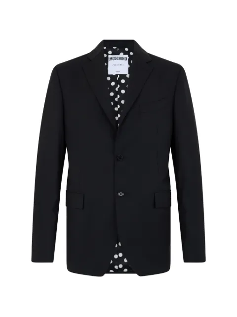 Moschino notch-lapel single-breasted jacket