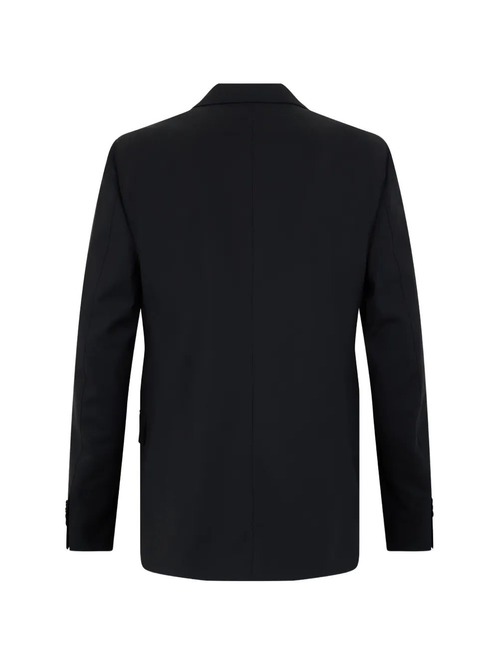 Moschino Jack met enkele rij knopen en gekerfde revers Zwart
