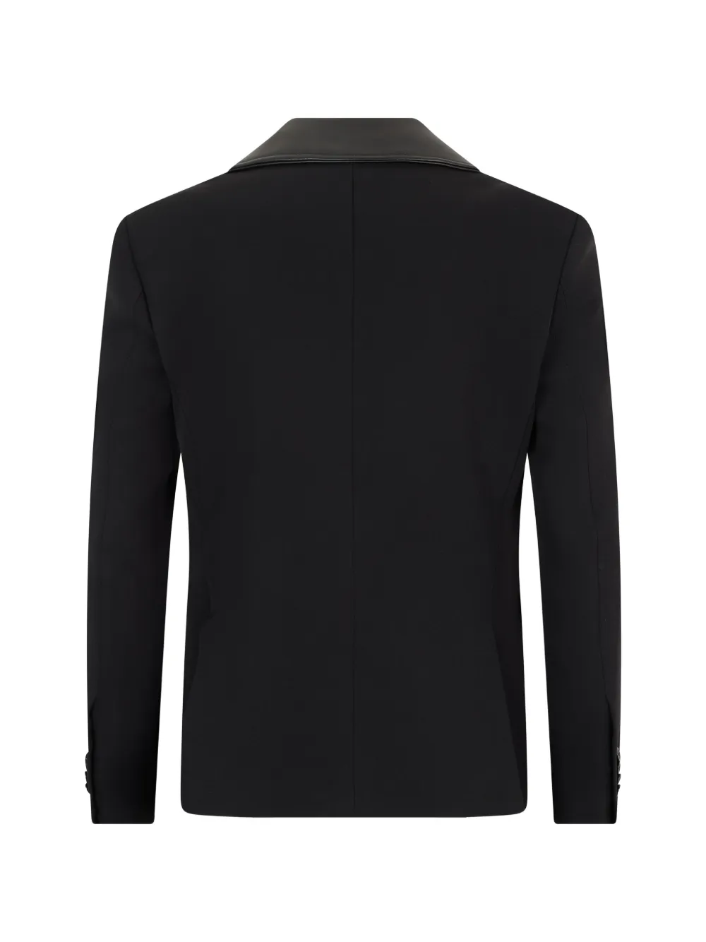 Moschino Blazer met dubbele kraag en enkele rij knopen Zwart