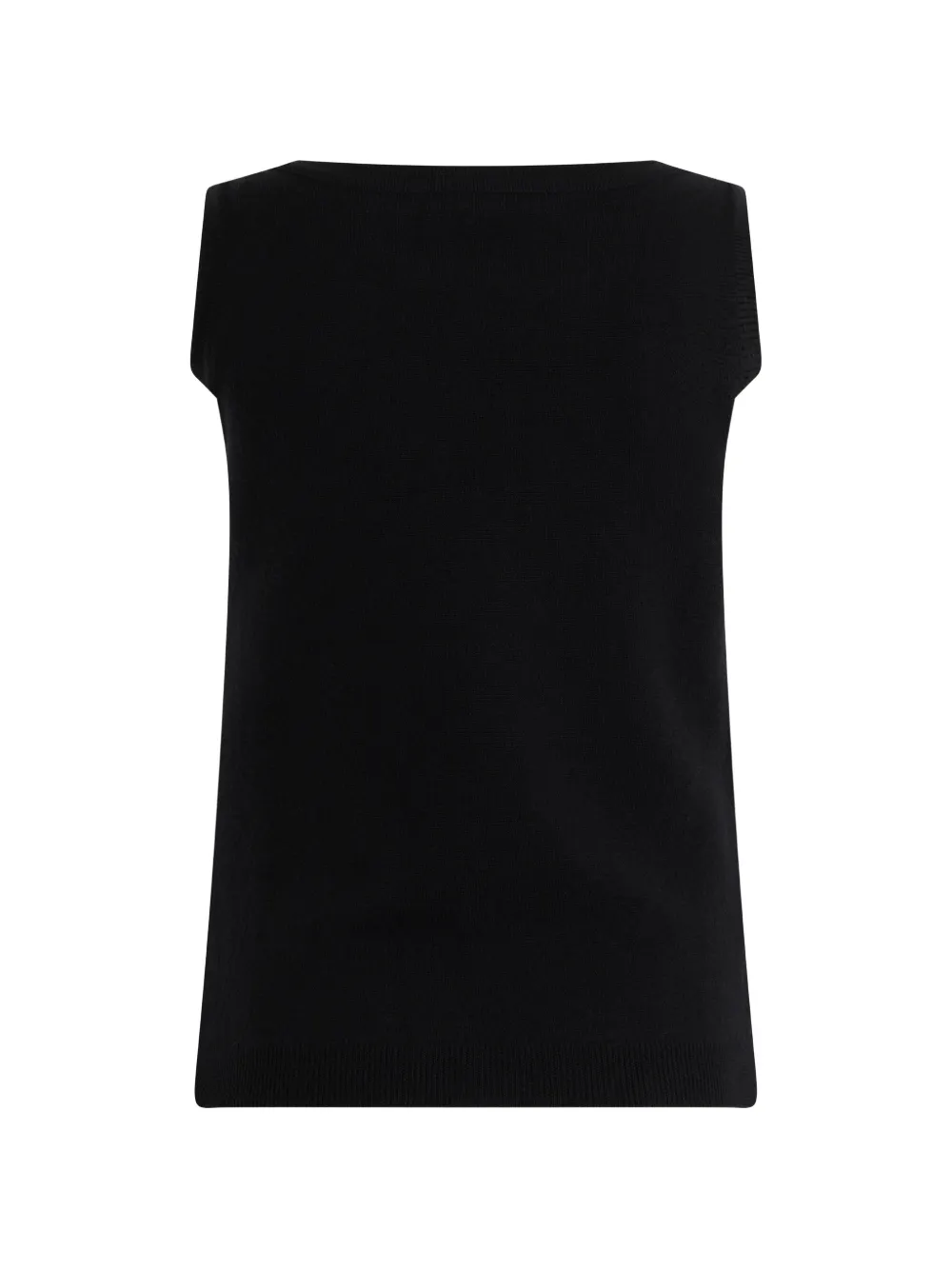 Moschino button-embellished tank top Zwart
