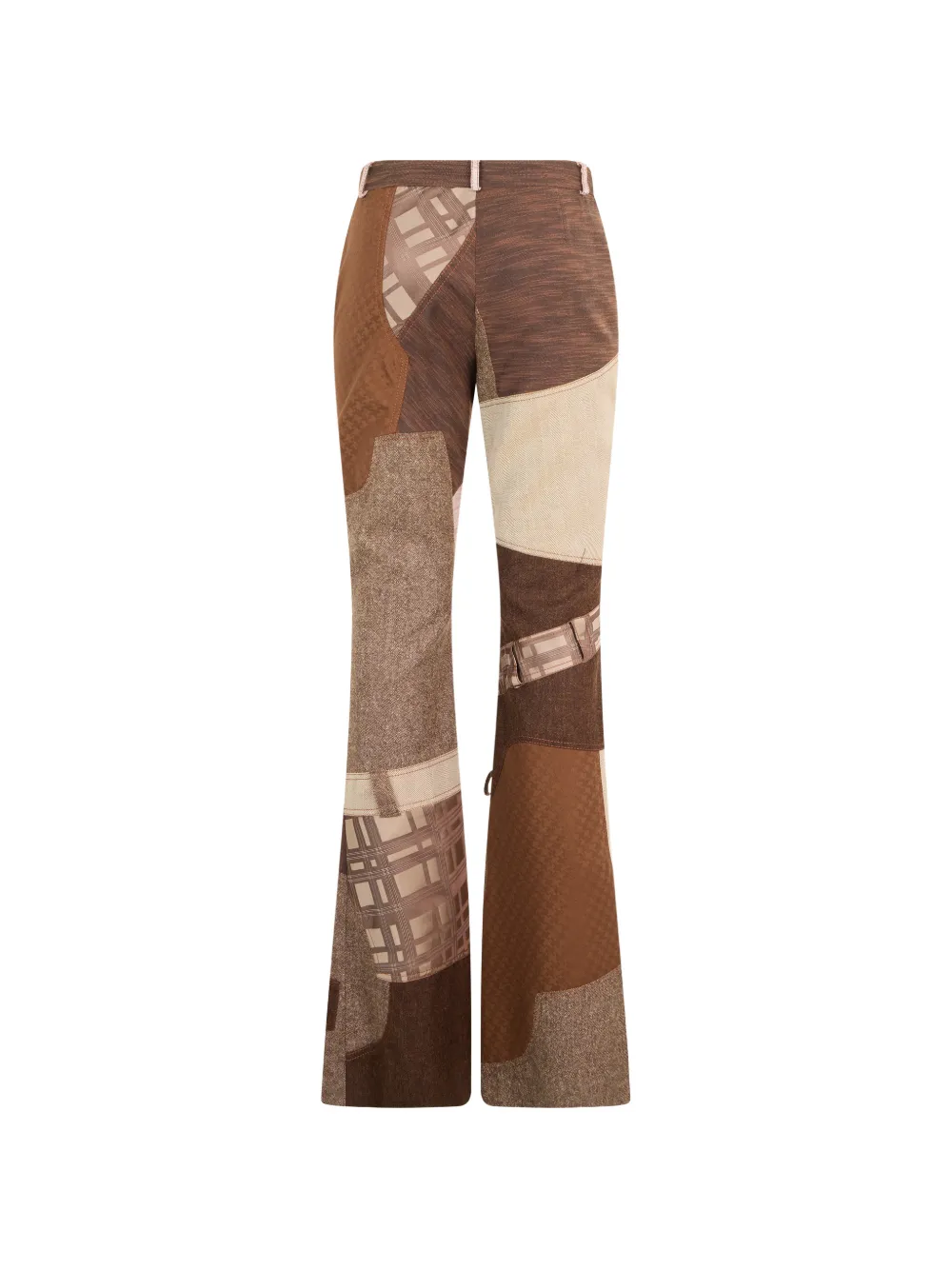 Moschino Broek met patchwork Bruin