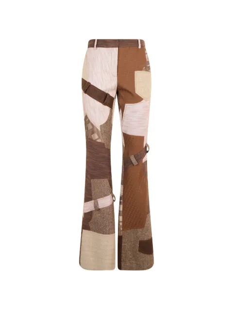 Moschino patchwork-design trousers